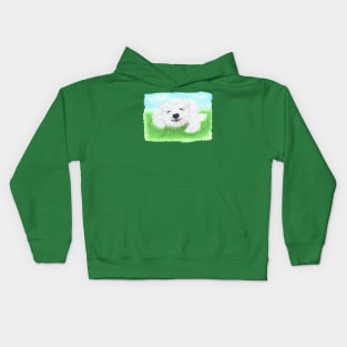 Smiling dog Kids Hoodie